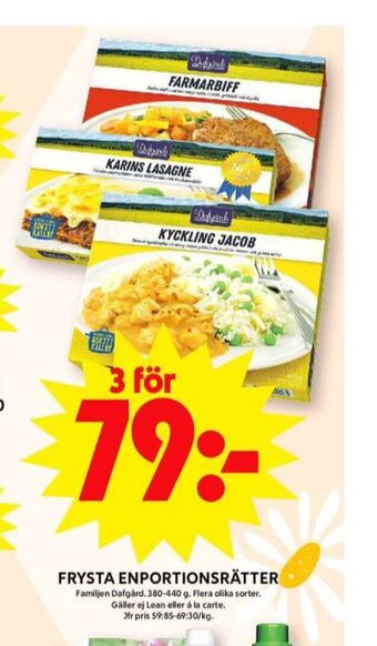 ICA Maxi Dafgårds färdigrätter erbjuda