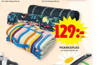 ICA Maxi Ica picknickpläd erbjuda