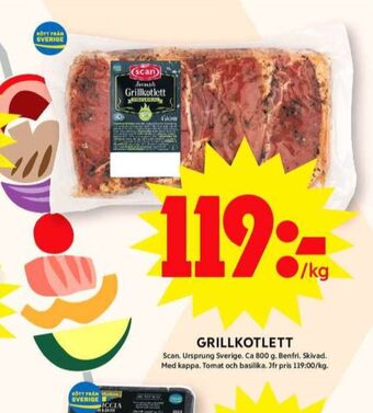 ICA Maxi Scan kotlett erbjuda