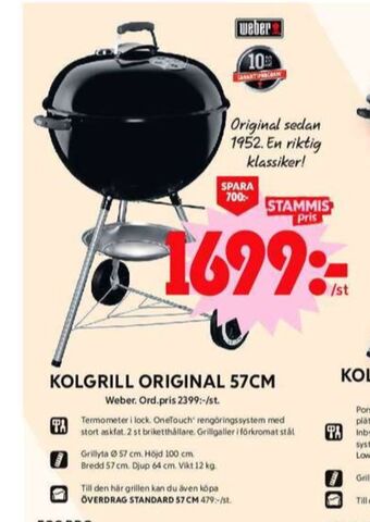 ICA Maxi Weber klotgrill erbjuda