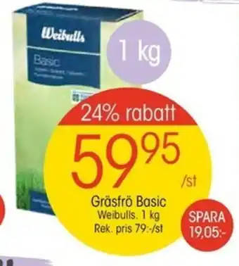 EKO Weibulls Gräsfrö Basic 1kg erbjuda