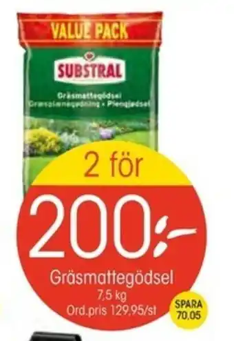 EKO Substral Gräsmattegödsel 7,5kg erbjuda