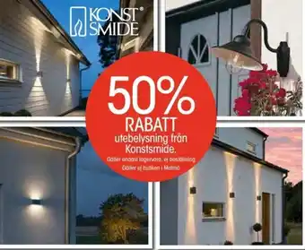 EKO 50% Rabatt utebelysing från Konstsmide erbjuda