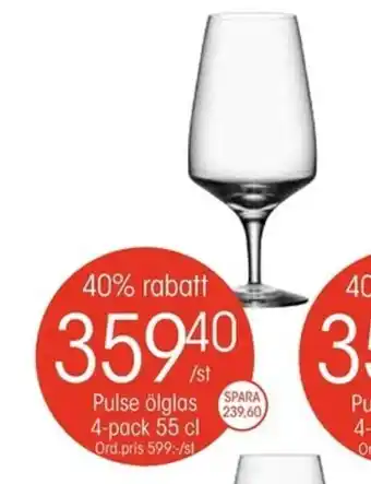 EKO Pulse ölglas 4-pack 55cl erbjuda