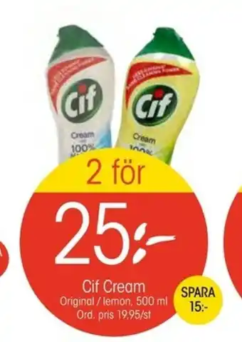 Cif Cream Original / lemon 500ml