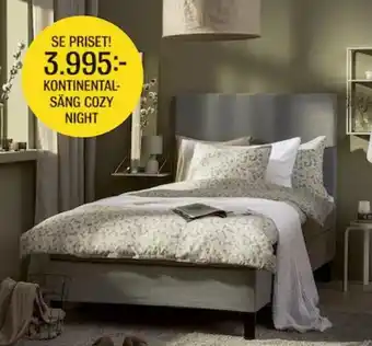 Mio KONTINENTAL-SÄNG COZY NIGHT erbjuda