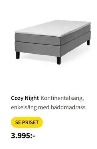 Mio Cozy Night Kontinentalsäng, erbjuda