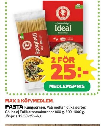 Coop PASTA Kungsörnen. erbjuda