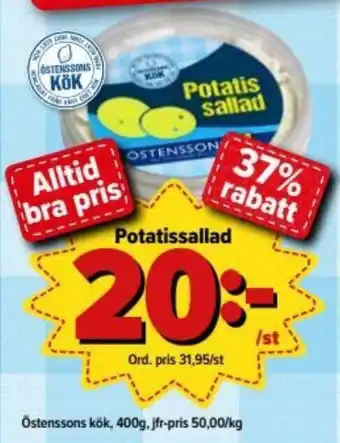Östenssons Östenssons kök Potatissalad 400g erbjuda