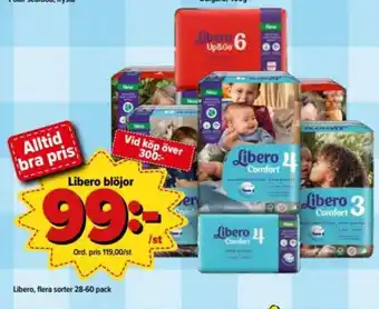 Libero blöjor 28-60 pack