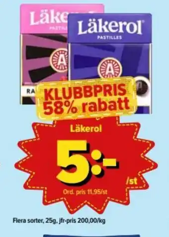 Läkerol 25g