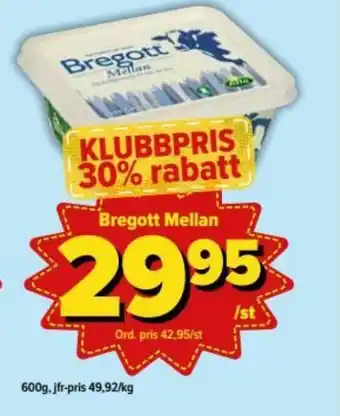 Östenssons Bregott Mellan 600g erbjuda