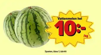 Östenssons Spanien Vattenmelon hel erbjuda