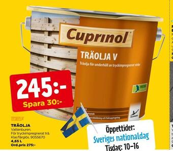 Jem&Fix Träolja erbjuda