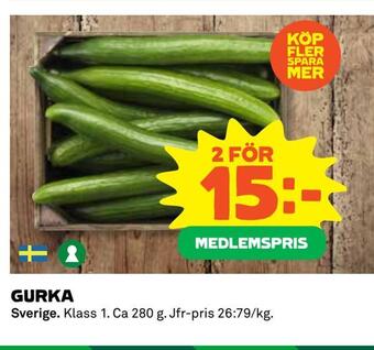 Coop Daglivs Gurka erbjuda