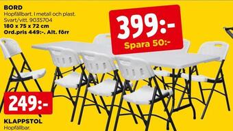 Jem&Fix Bord erbjuda