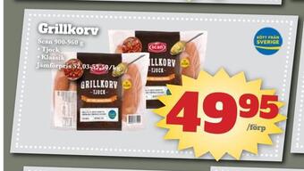 Bonum Matmarknad Grillkorv erbjuda