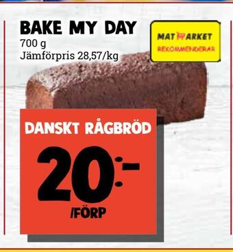 MatArket Danskt rågbröd erbjuda