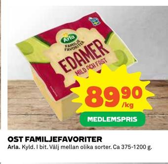 Coop Daglivs Ost familjefavoriter erbjuda