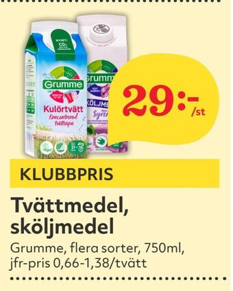 Hemköp Tvättmedel, sköljmedel erbjuda