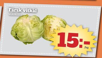 Bonum Matmarknad Färsk vitkål erbjuda