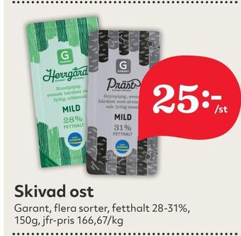 Hemköp Skivad ost erbjuda