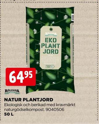 Jem&Fix Natur plantjord erbjuda