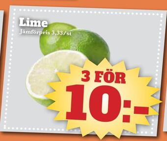 Bonum Matmarknad Lime erbjuda
