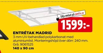 Jem&Fix Entrétak madrid erbjuda