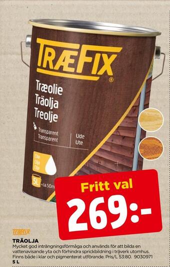Jem&Fix Träolja erbjuda