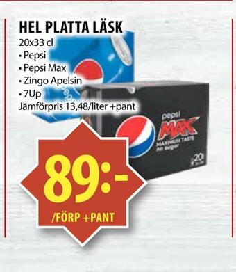 Matvärlden Tensta Hel platta läsk erbjuda