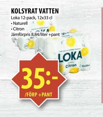 Matvärlden Tensta Kolsyrat vatten erbjuda
