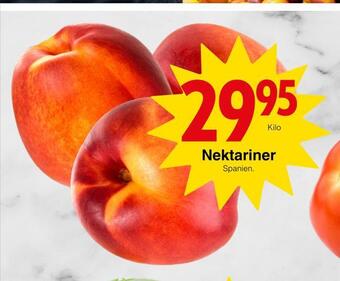 Matöppet Nektariner erbjuda