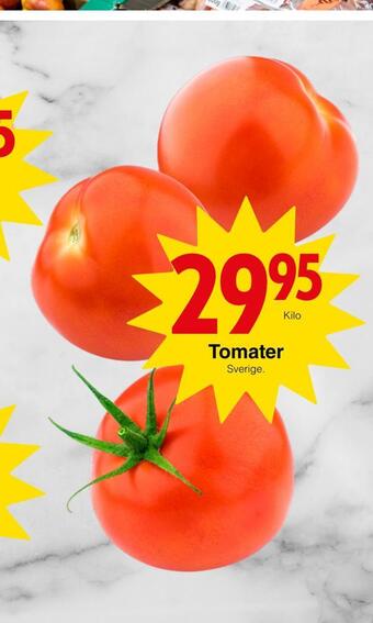 Matöppet Tomater erbjuda