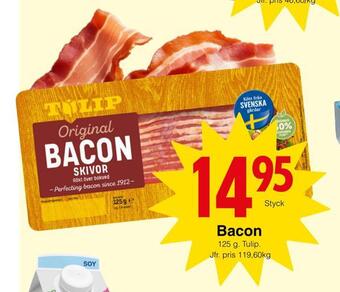 Matöppet Bacon erbjuda