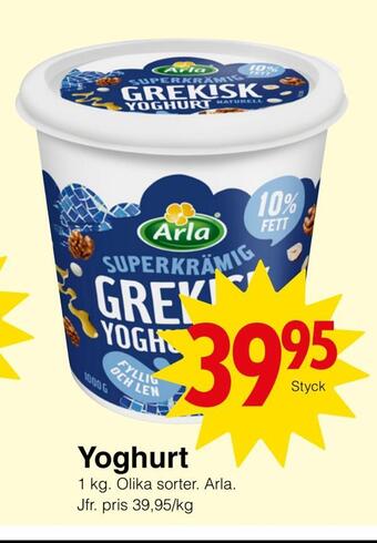 Matöppet Yoghurt erbjuda