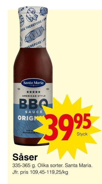 Matöppet Såser erbjuda