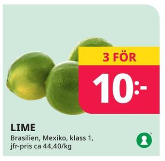 Tempo Lime erbjuda