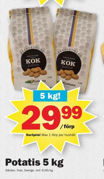 Pekås Potatis 5 kg erbjuda