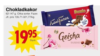 Matöppet Chokladkakor erbjuda
