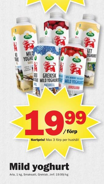Pekås Mild yoghurt erbjuda