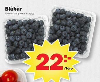 Pekås Blåbär erbjuda
