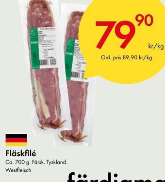 Snabbgross Fläskfilé erbjuda
