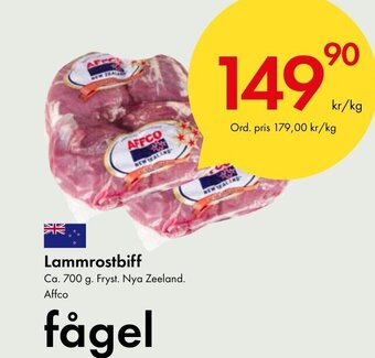 Snabbgross Lammrostbiff erbjuda