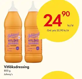 Snabbgross Vitlöksdressing Johnny's erbjuda