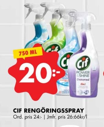ÖoB Cif rengöringsmedel erbjuda