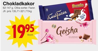 Matöppet Dumle chokladkaka erbjuda