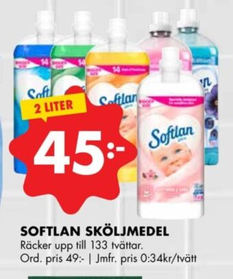 ÖoB Softlan sköljmedel erbjuda