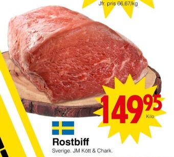 Matöppet Jm chark rostbiff erbjuda