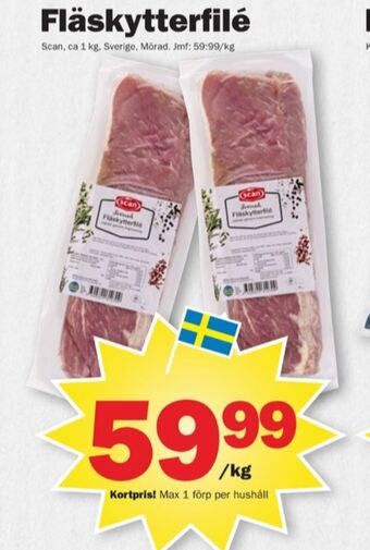 Pekås Scan fläskytterfilé erbjuda